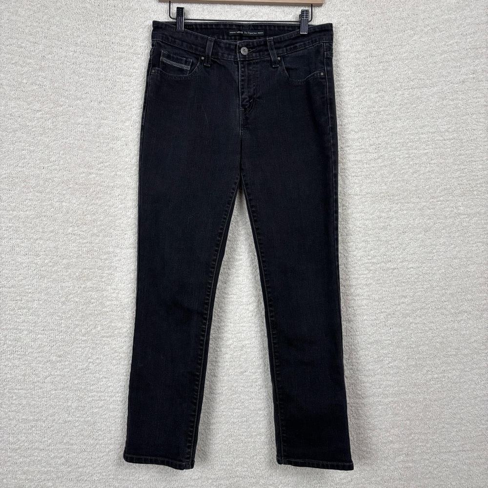 Levis Jeans Womens 10 S/C Black The Original Mid Rise Skinny Zip Fly Denim